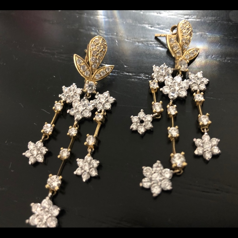 Gorgeous 14K Chandelier Earrings